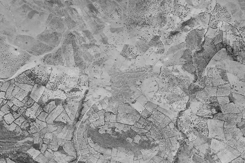 Ortofoto de 1956-1957 del núcleo de Villarta de los Montes