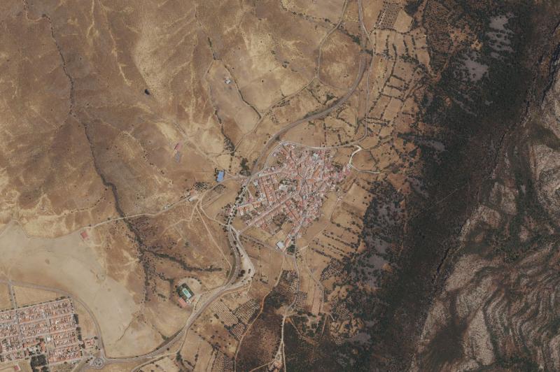 Ortofoto actual del núcleo de Zarza-Capilla