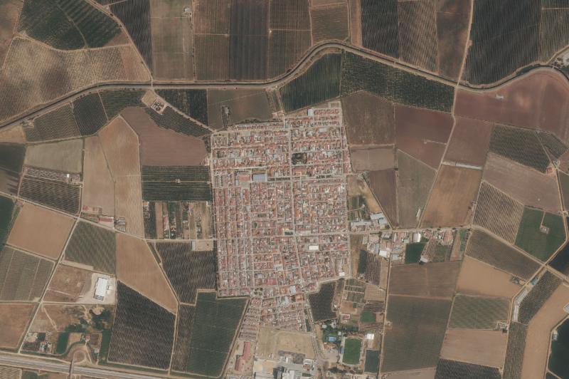 Ortofoto actual del núcleo de Guadiana