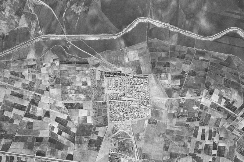 Ortofoto de 1956-1957 del núcleo de Guadiana