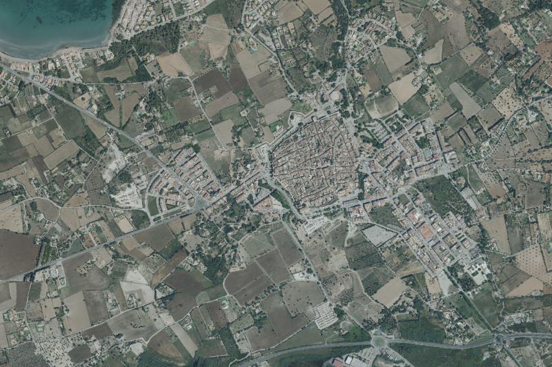 Ortofoto actual del núcleo de Alcúdia