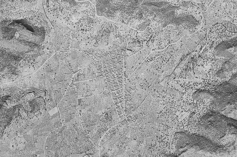 Ortofoto de 1956-1957 del núcleo de Andratx