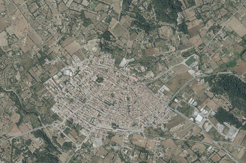 Ortofoto actual del núcleo de Artà