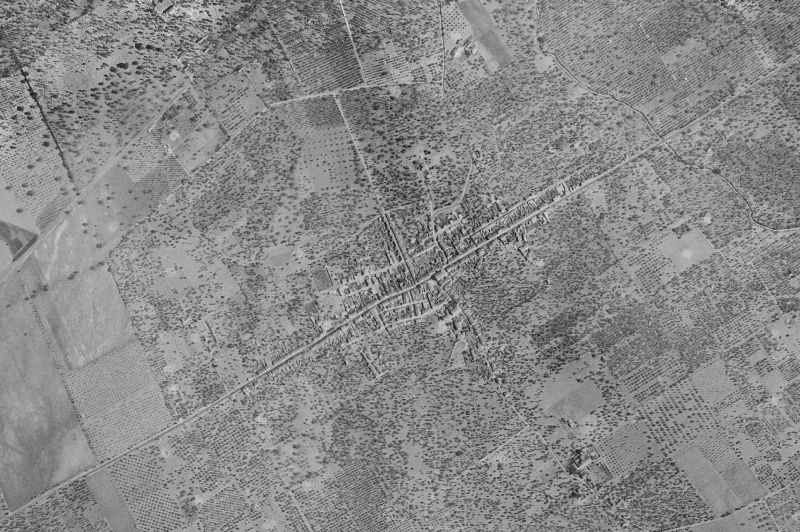 Ortofoto de 1956-1957 del núcleo de Consell