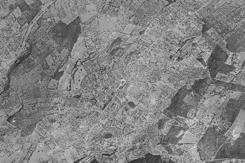 Ortofoto de 1956-1957 del núcleo de Costitx