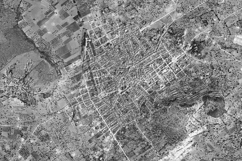 Ortofoto de 1956-1957 del núcleo de Felanitx