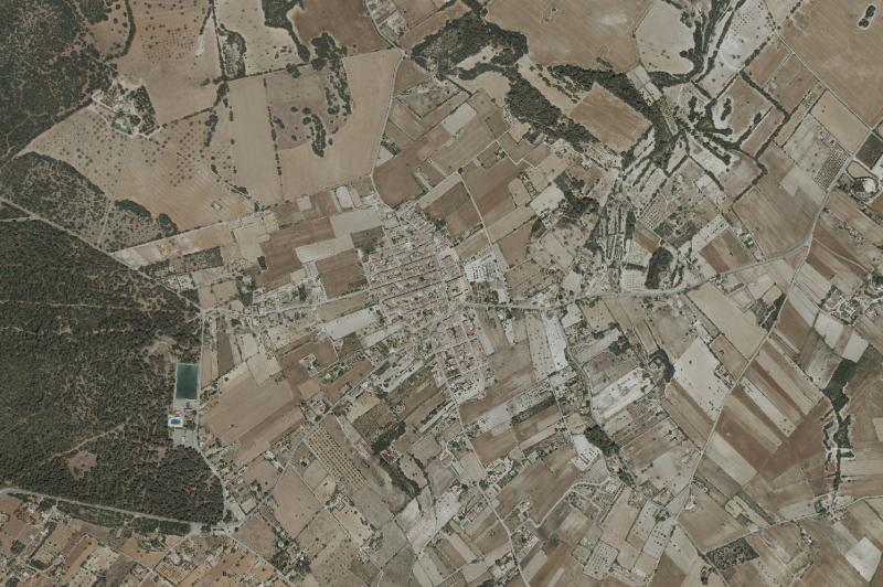 Ortofoto actual del núcleo de Lloret de Vistalegre
