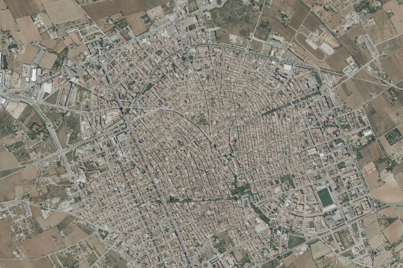 Ortofoto actual del núcleo de Manacor