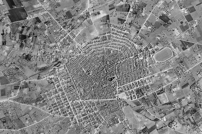 Ortofoto de 1956-1957 del núcleo de Manacor