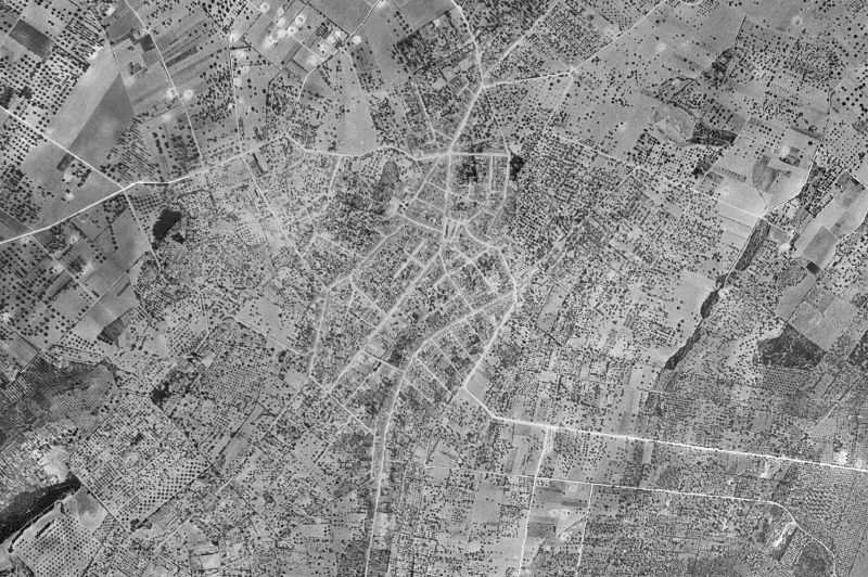 Ortofoto de 1956-1957 del núcleo de Maria de la Salut