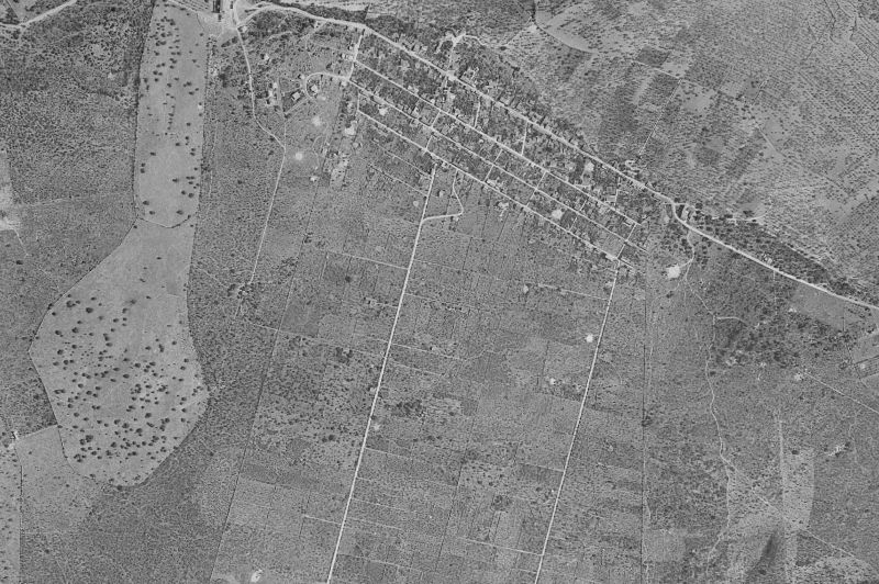 Ortofoto de 1956-1957 del núcleo de Marratxí