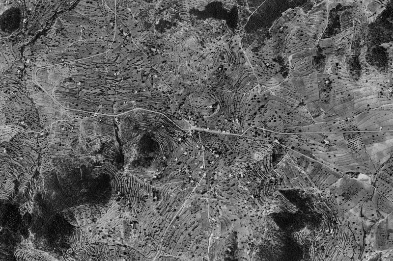 Ortofoto de 1956-1957 del núcleo de Sant Josep de sa Talaia