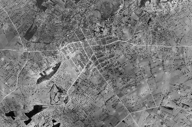 Ortofoto de 1956-1957 del núcleo de Sant Joan