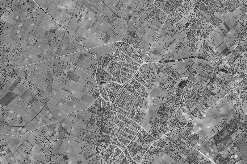 Ortofoto de 1956-1957 del núcleo de Santa Margalida