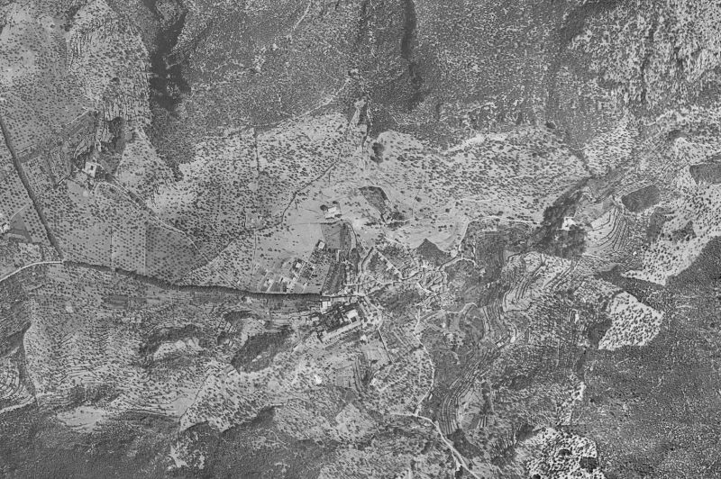Ortofoto de 1956-1957 del núcleo de Valldemossa