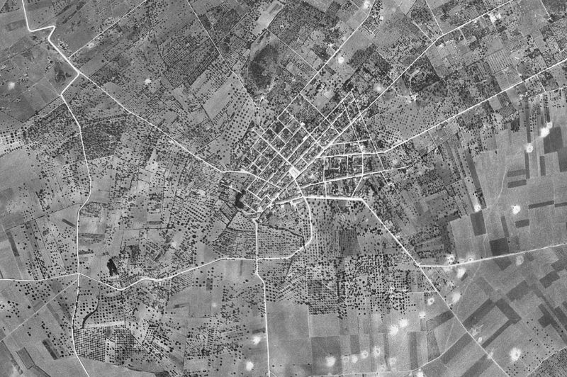 Ortofoto de 1956-1957 del núcleo de Ariany