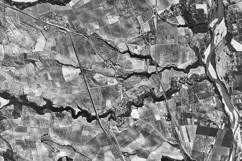 Ortofoto de 1956-1957 del núcleo de Abrera