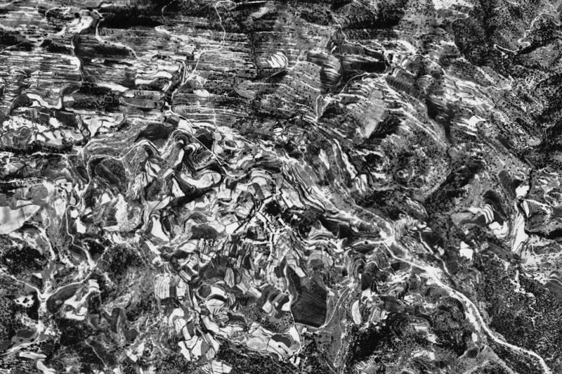 Ortofoto de 1956-1957 del núcleo de Alpens