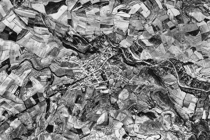 Ortofoto de 1956-1957 del núcleo de Artés