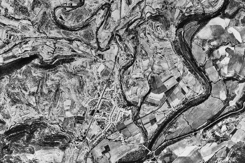 Ortofoto de 1956-1957 del núcleo de Balsareny