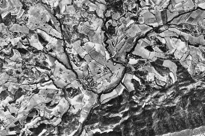 Ortofoto de 1956-1957 del núcleo de Bellprat