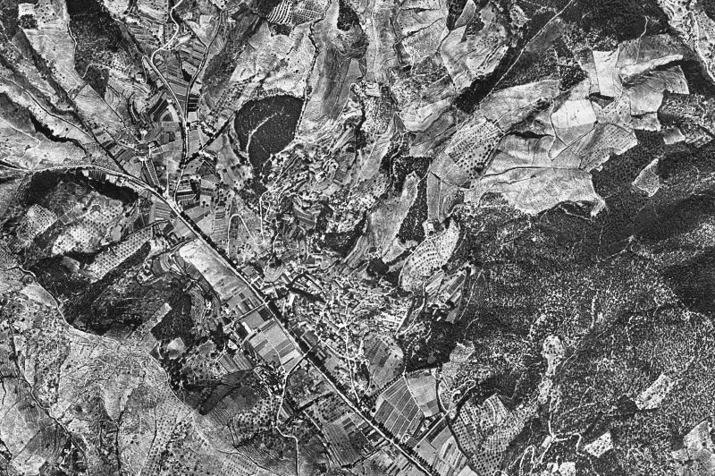 Ortofoto de 1956-1957 del núcleo de Cabrils