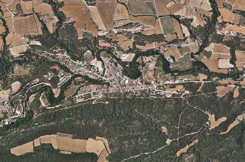 Ortofoto actual del núcleo de Carme