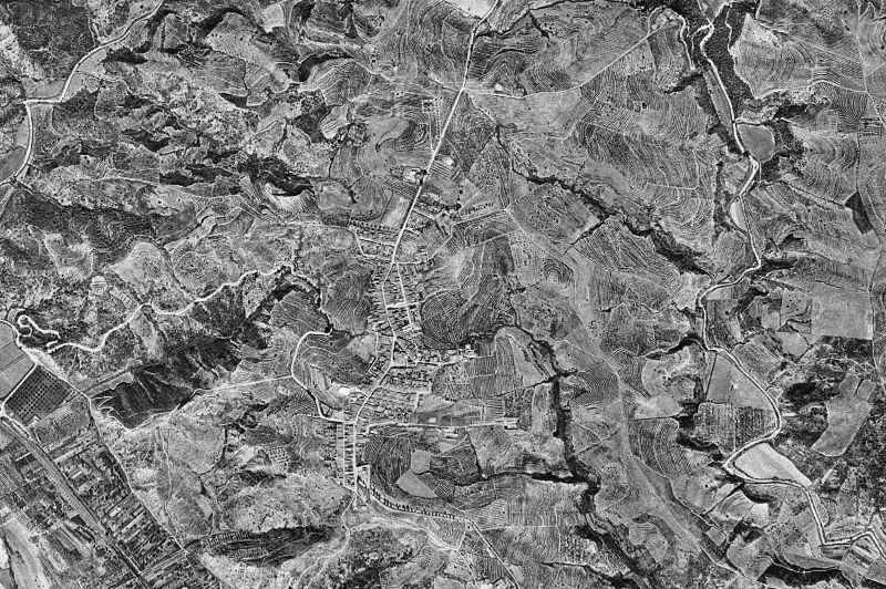 Ortofoto de 1956-1957 del núcleo de Castellbisbal