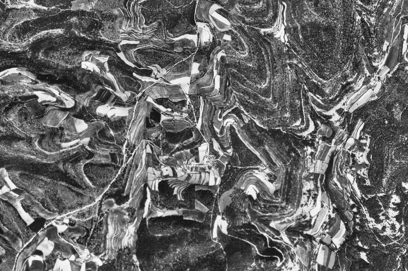 Ortofoto de 1956-1957 del núcleo de Castellcir
