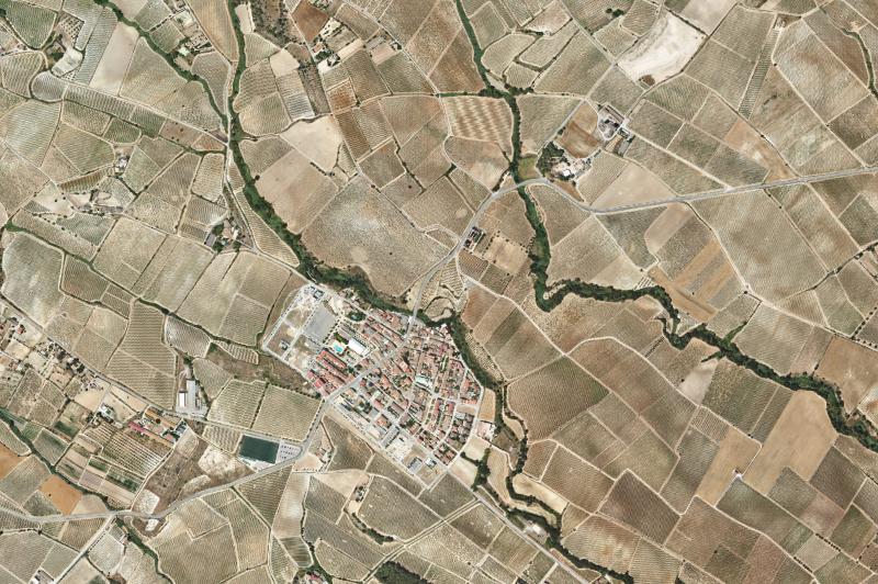 Ortofoto actual del núcleo de Castellví de la Marca
