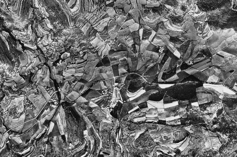 Ortofoto de 1956-1957 del núcleo de Collsuspina