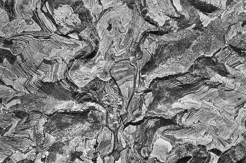 Ortofoto de 1956-1957 del núcleo de Copons