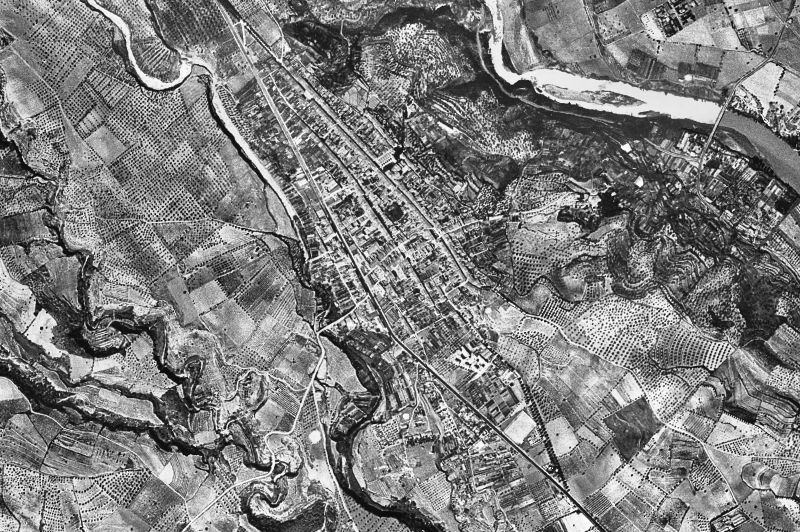 Ortofoto de 1956-1957 del núcleo de Esparreguera