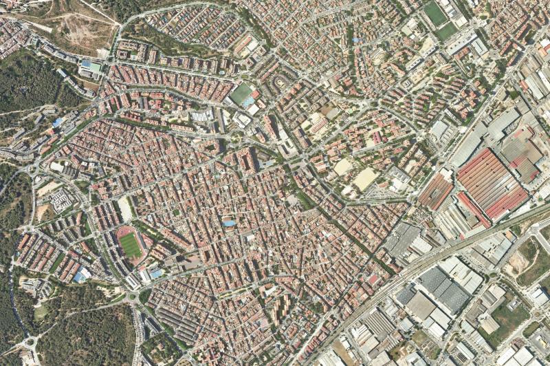 Ortofoto actual del núcleo de Gavà