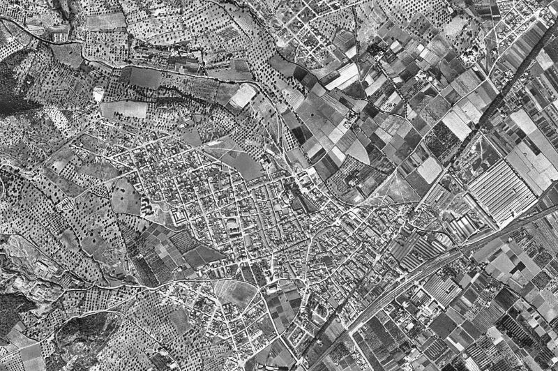 Ortofoto de 1956-1957 del núcleo de Gavà