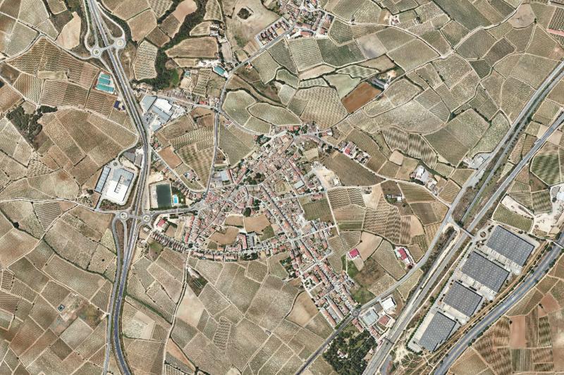 Ortofoto actual del núcleo de La Granada