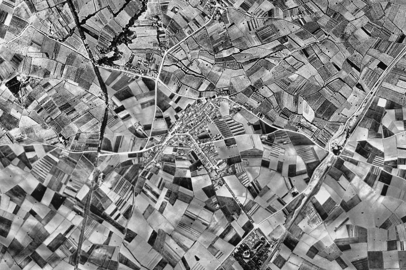 Ortofoto de 1956-1957 del núcleo de La Granada