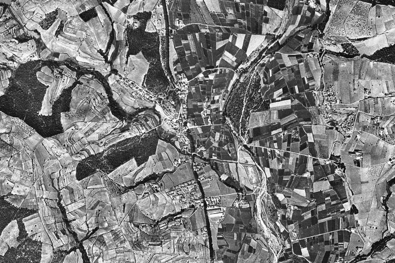Ortofoto de 1956-1957 del núcleo de Lliçà d'Amunt