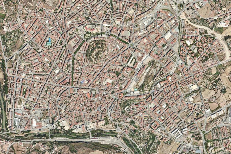 Ortofoto actual del núcleo de Manresa