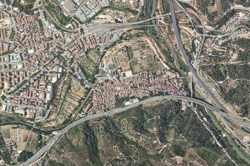 Ortofoto actual del núcleo de Martorell