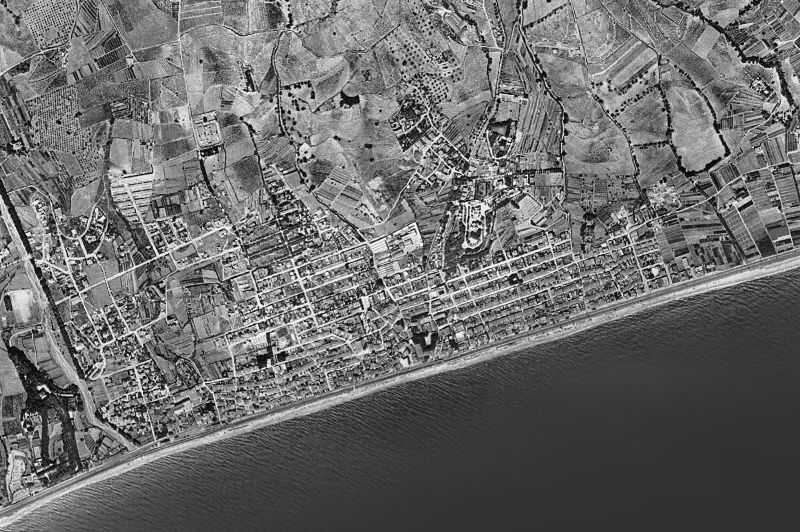 Ortofoto de 1956-1957 del núcleo de El Masnou