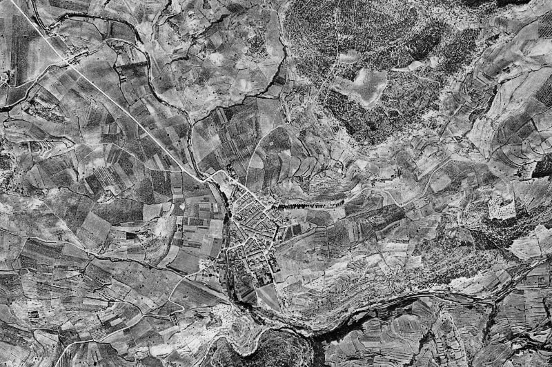 Ortofoto de 1956-1957 del núcleo de Mediona