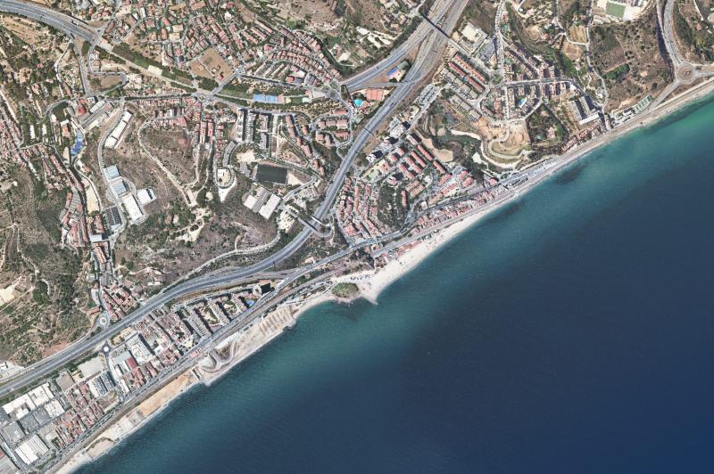 Ortofoto actual del núcleo de Montgat