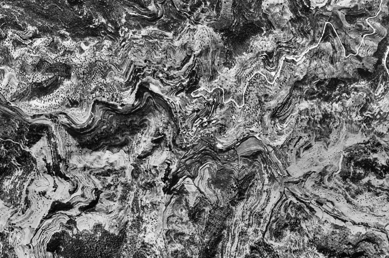 Ortofoto de 1956-1957 del núcleo de Mura