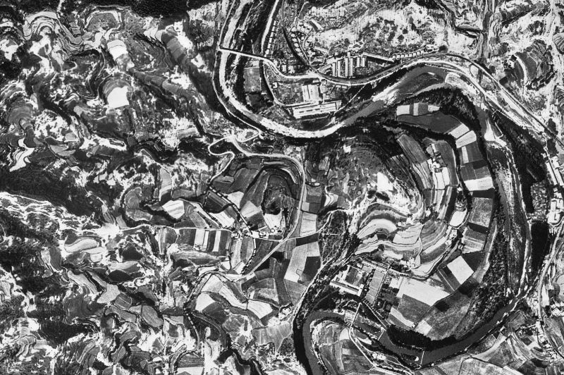 Ortofoto de 1956-1957 del núcleo de Orís