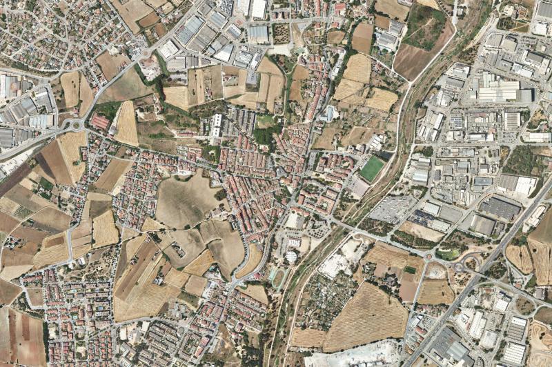 Ortofoto actual del núcleo de Parets del Vallès