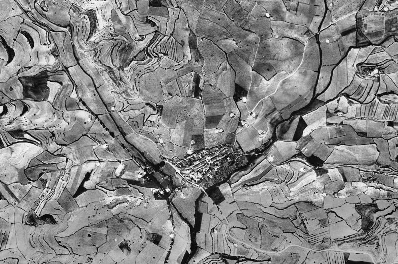 Ortofoto de 1956-1957 del núcleo de Els Prats de Rei