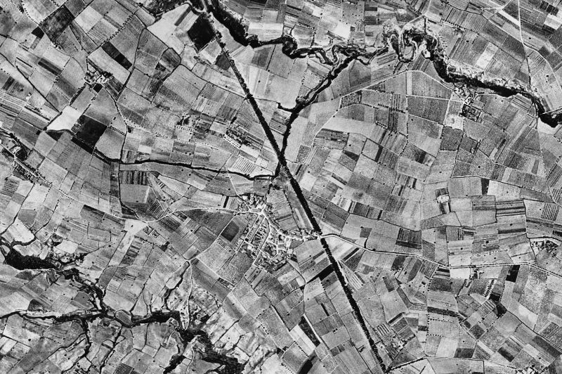 Ortofoto de 1956-1957 del núcleo de Puigdàlber