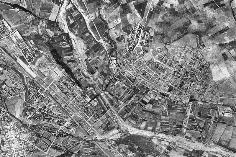 Ortofoto de 1956-1957 del núcleo de Ripollet