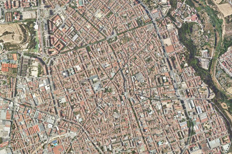 Ortofoto actual del núcleo de Sabadell